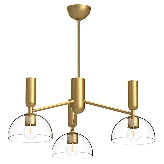 Alora Mood Hängande Lampa Trio Jude Borstat Guld