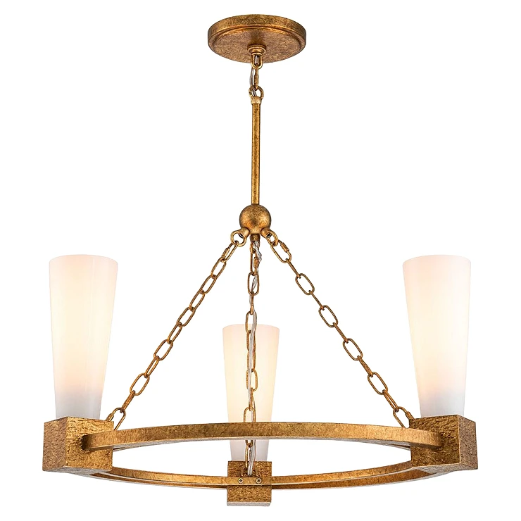 Elstead Hängande Lampa Trio Kristy Slitet Guld