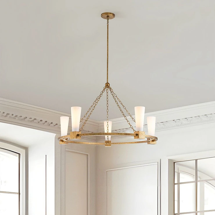 Elstead Hängande Lampa Penta Kristy Slitet Guld