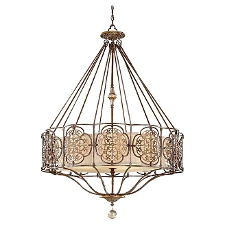 Feiss Hängande Lampa Quadra Marcella Brittisk Brons, Oxiderad Brons