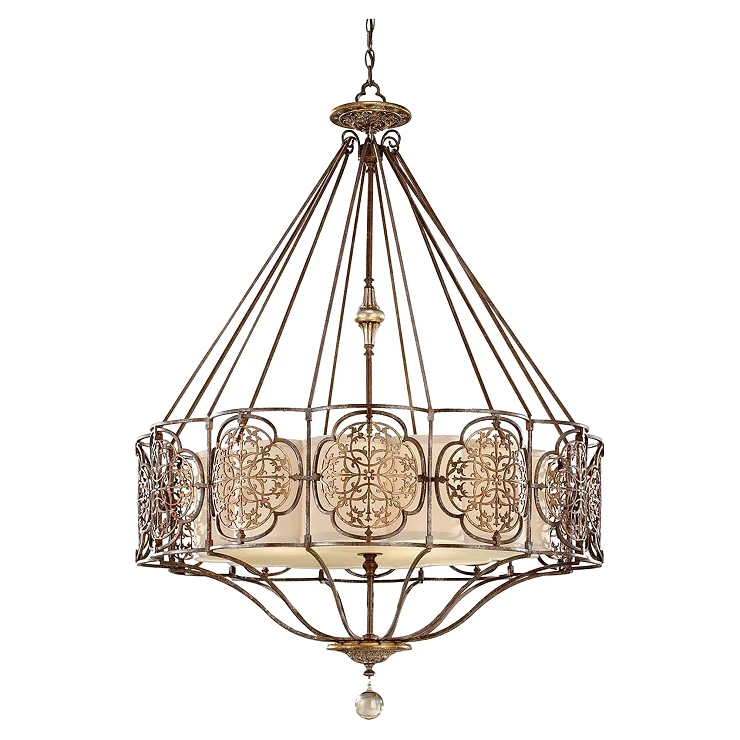 Feiss Hängande Lampa Quadra Marcella Brittisk Brons, Oxiderad Brons