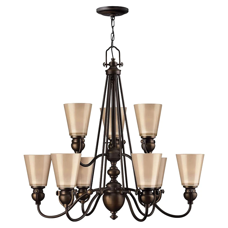 Hinkley Hängande Lampa Nona Mayflower Gammal Brons