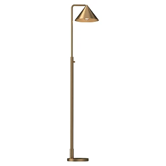 Alora Mood Golvlampa Remyck Borstat Guld