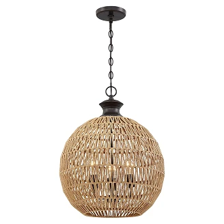 Quoizel Hängande Lampa Trio Casablanca Beta Palladisk Brons