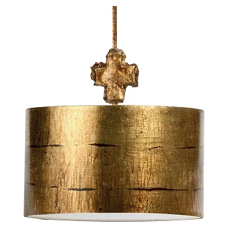 Flambeau Hängande Lampa Fragment Åldrat Guld