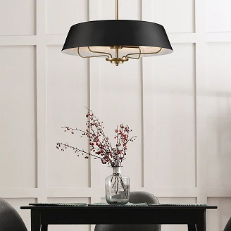 Kichler Hängande Lampa Quadra Luella Svart, Mässing