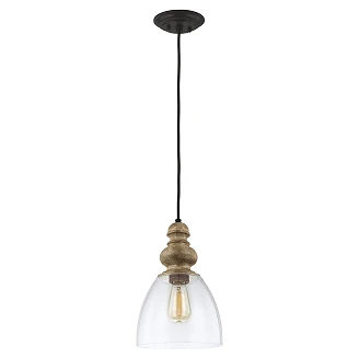 Feiss Hängande Lampa Matrimonio Drivved, Mörk Väderbiten Zink