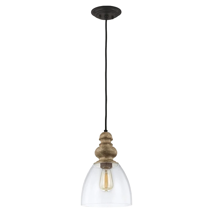 Feiss Hängande Lampa Matrimonio Drivved, Mörk Väderbiten Zink
