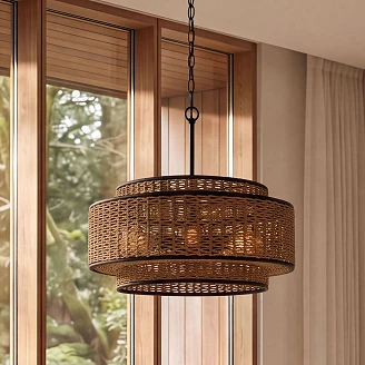 Quoizel Hängande Lampa Penta Teton Matt Svart
