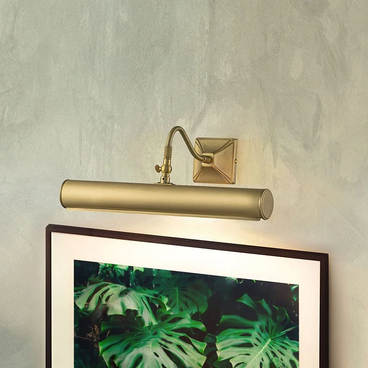 Elstead Vägglampa Duo Picture Light Borstad Mässing