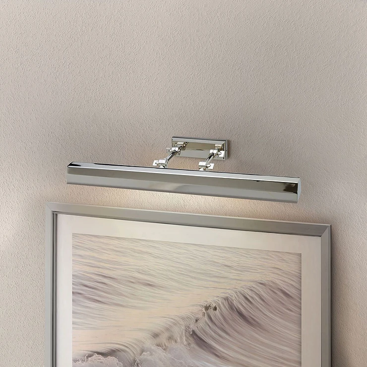 Elstead Vägglampa Quadra Chawton Polerad Nickel