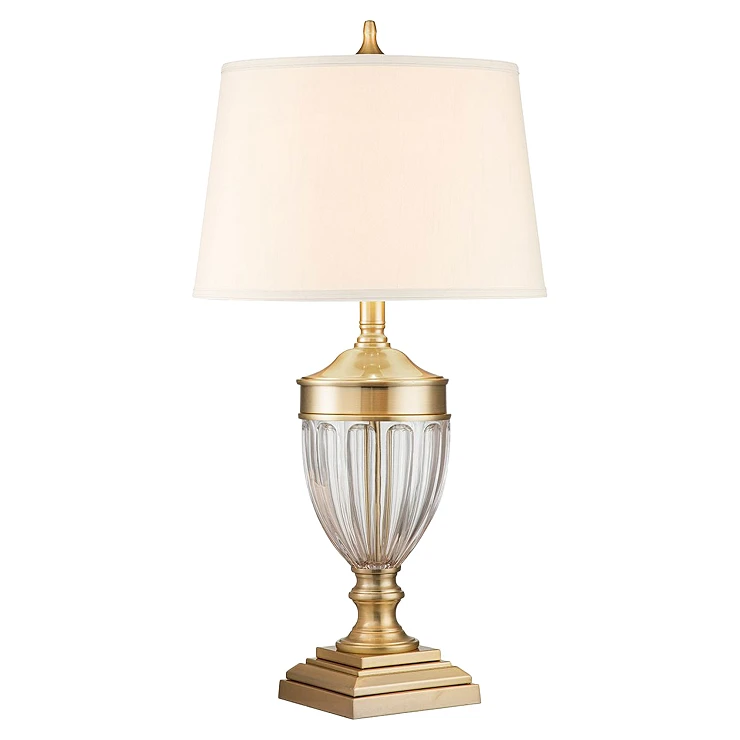Quoizel Bordslampa Dennison Borstad Mässing
