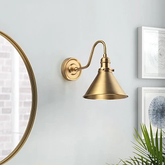 Elstead Vägglampa Provence Åldrad Mässing