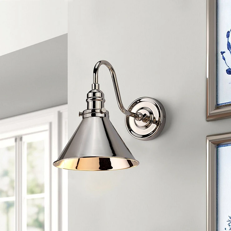 Elstead Vägglampa Provence Polerad Nickel