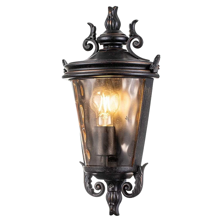 Elstead Vägglampa M Baltimore Väderbiten Brons 12.2x21.7 cm