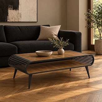 Soffbord Yukon Mörk Lefkas-Ek 120 cm