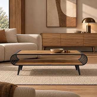 Soffbord Yukon Naturlig Halifax-Ek 120 cm