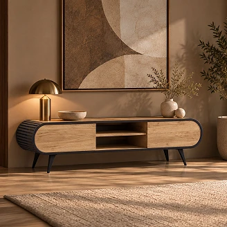 TV-Bänk Yukon Guld Craft-Ek 180 cm