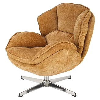 Loungefåtölj Tyrox Senap 84x80 cm