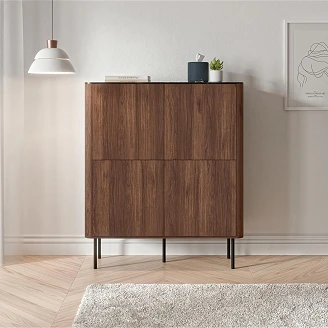 Skänk Averiqo Valnöt, Svart Marmor 100 cm