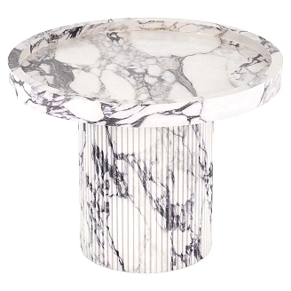 Soffbord Elvix Vit Marmor