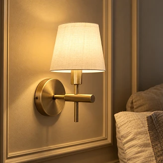 Vägglampa Bellhop Guld Matt