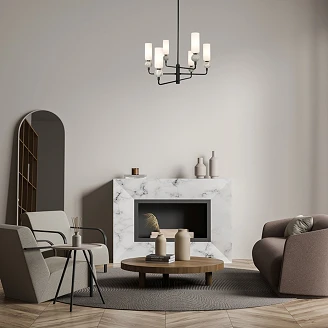 Hängande Lampa Hexa Velaro Matt Svart