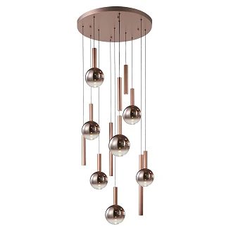 Hängande Lampa Corveta Koppar Ø75 cm