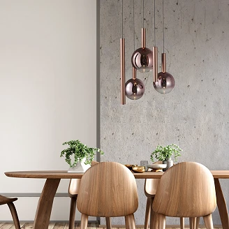 Hängande Lampa Penta Corveta Koppar