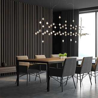 Hängande Lampa Livaro Svart, Guld