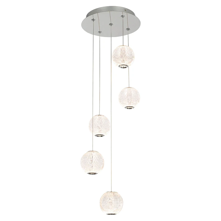 Hängande Lampa Penta Mirelo Krom