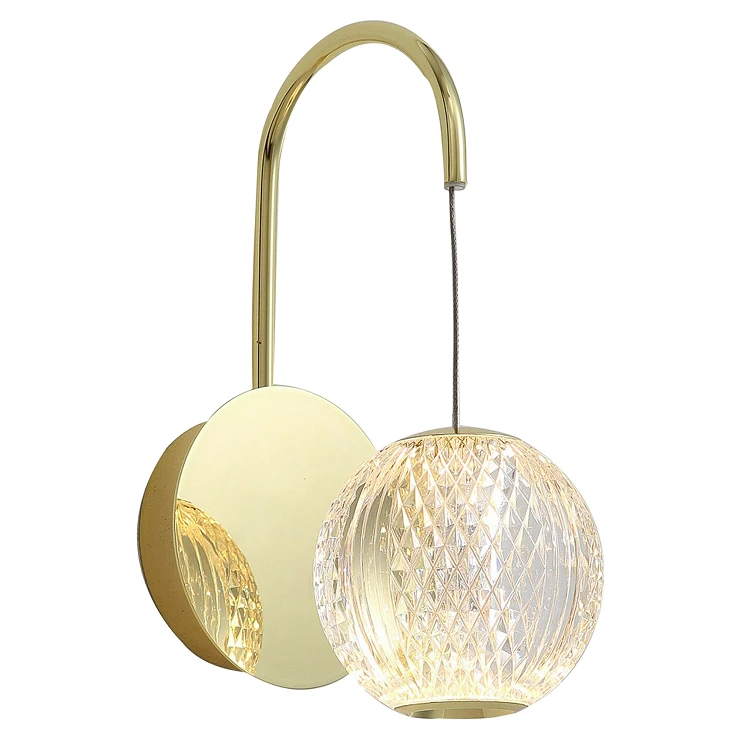 Vägglampa Mirelo Guld