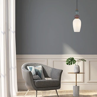 Hängande Lampa Nolira Blå, Rosa