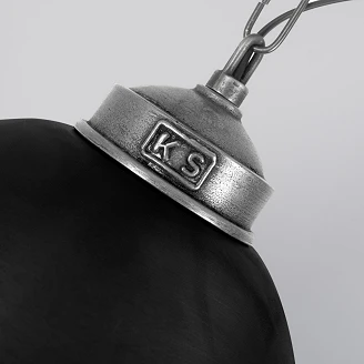 KS Verlichting Hängande Lampa II Loft Svart Ø33 cm