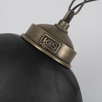 KS Verlichting Hängande Lampa II Loft Brons, Antracit Ø33 cm