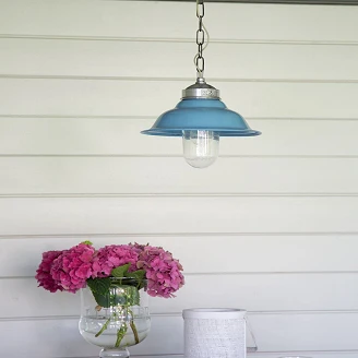 KS Verlichting Hängande Lampa Porto Blå Ø30 cm