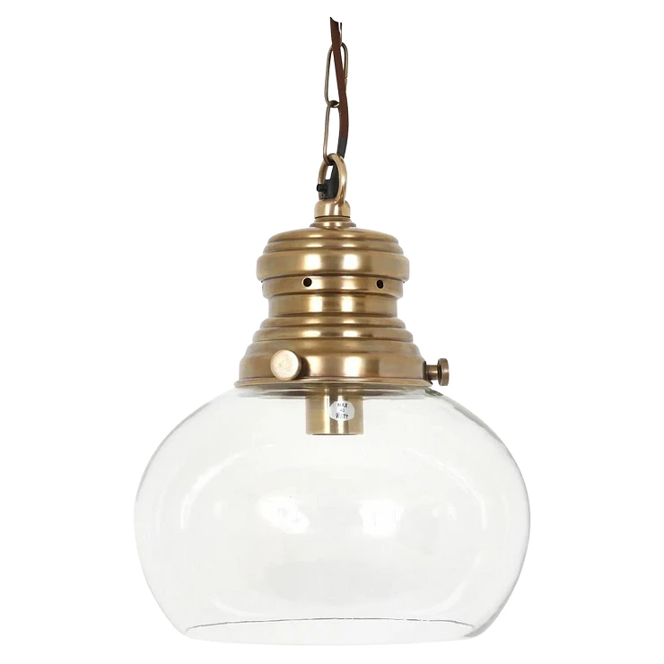 KS Verlichting Hängande Lampa S Hayley Antik Mässing Ø30 cm