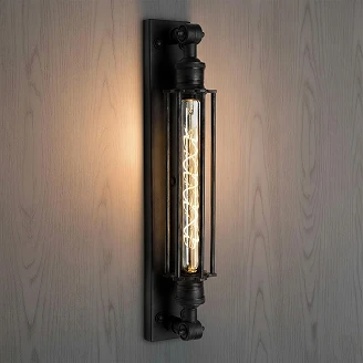 KS Verlichting Vägglampa Astor Svart