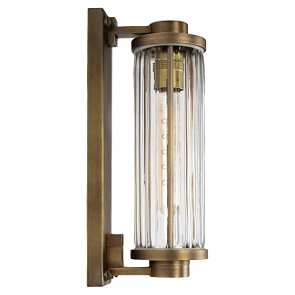 KS Verlichting Vägglampa Porter Antik Mässing