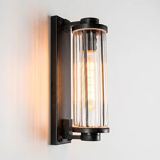 KS Verlichting Vägglampa Porter Antik Svart