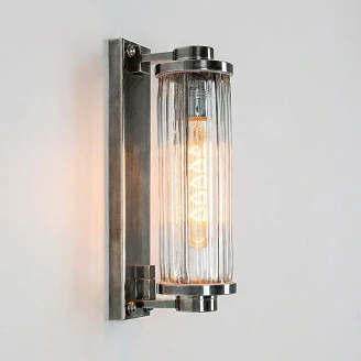 KS Verlichting Vägglampa Porter Antik Silver