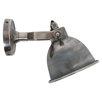KS Verlichting Vägglampa Roterbar Maxim Silver Ø19 cm