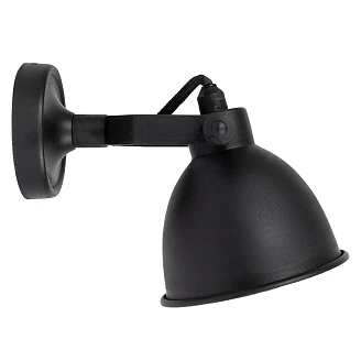 KS Verlichting Vägglampa Roterbar Maxim Svart Ø19 cm