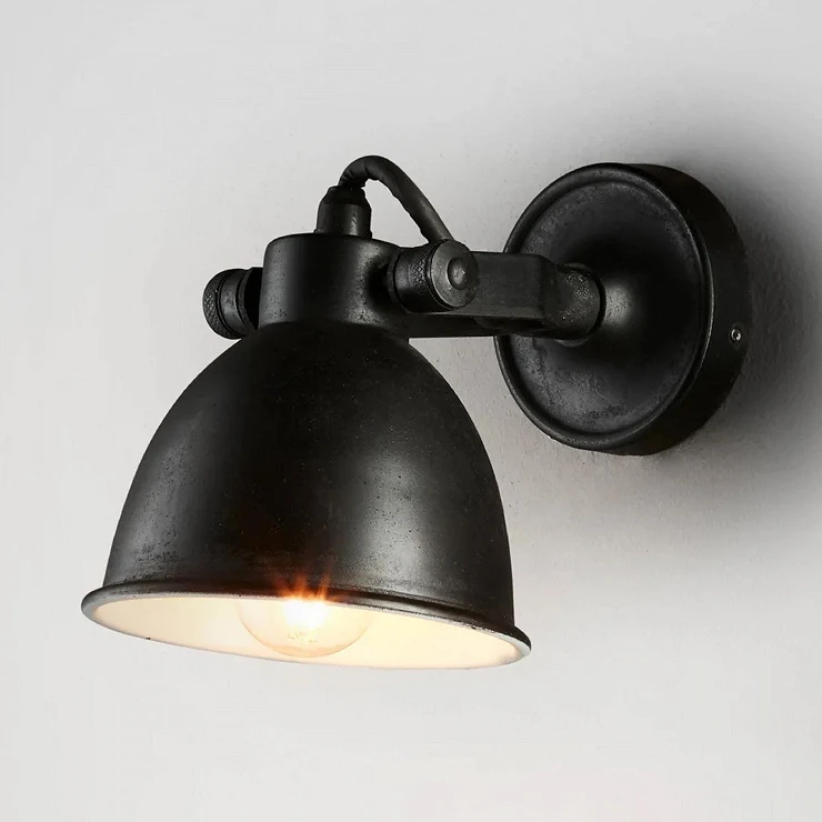 KS Verlichting Vägglampa Roterbar Maxim Svart Ø19 cm