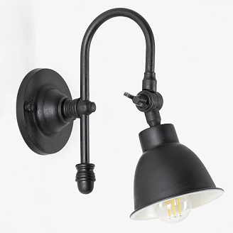 KS Verlichting Vägglampa Pasco Svart