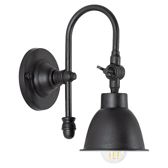 KS Verlichting Vägglampa Pasco Svart