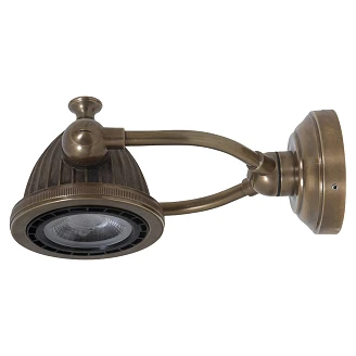 KS Verlichting Vägglampa Benton Brons Ø10 cm