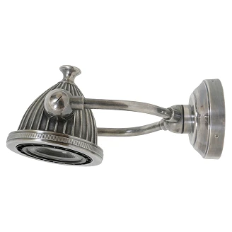 KS Verlichting Vägglampa Benton Silver Ø10 cm