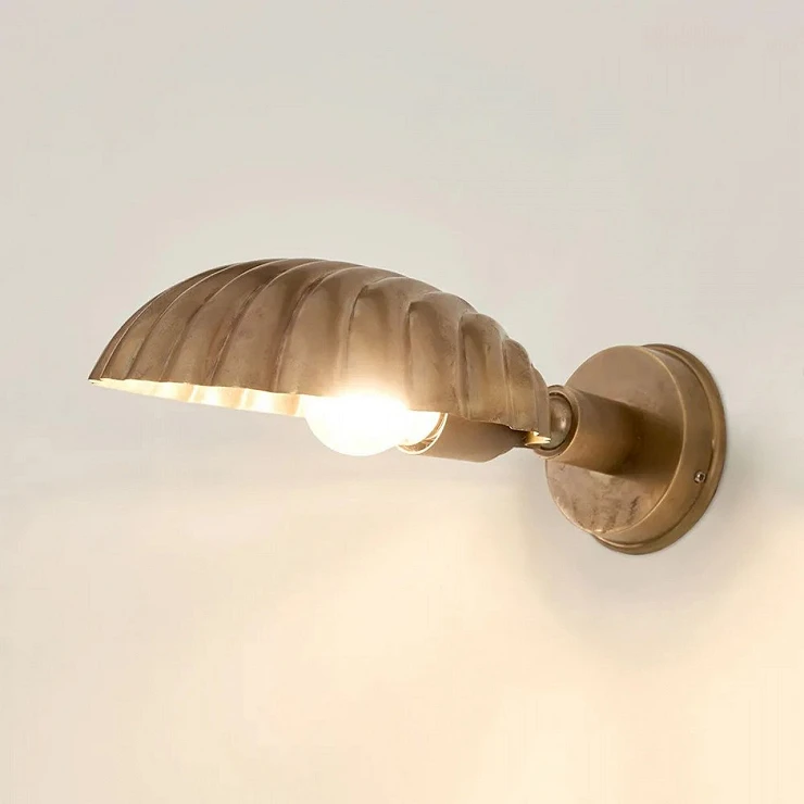KS Verlichting Vägglampa Belize Mässing
