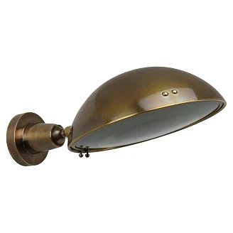 KS Verlichting Vägglampa Gisborne Antik Mässing